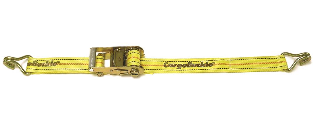 BoatBuckle Ratchet Strap with Double J-Hooks 2" x 20' F14069