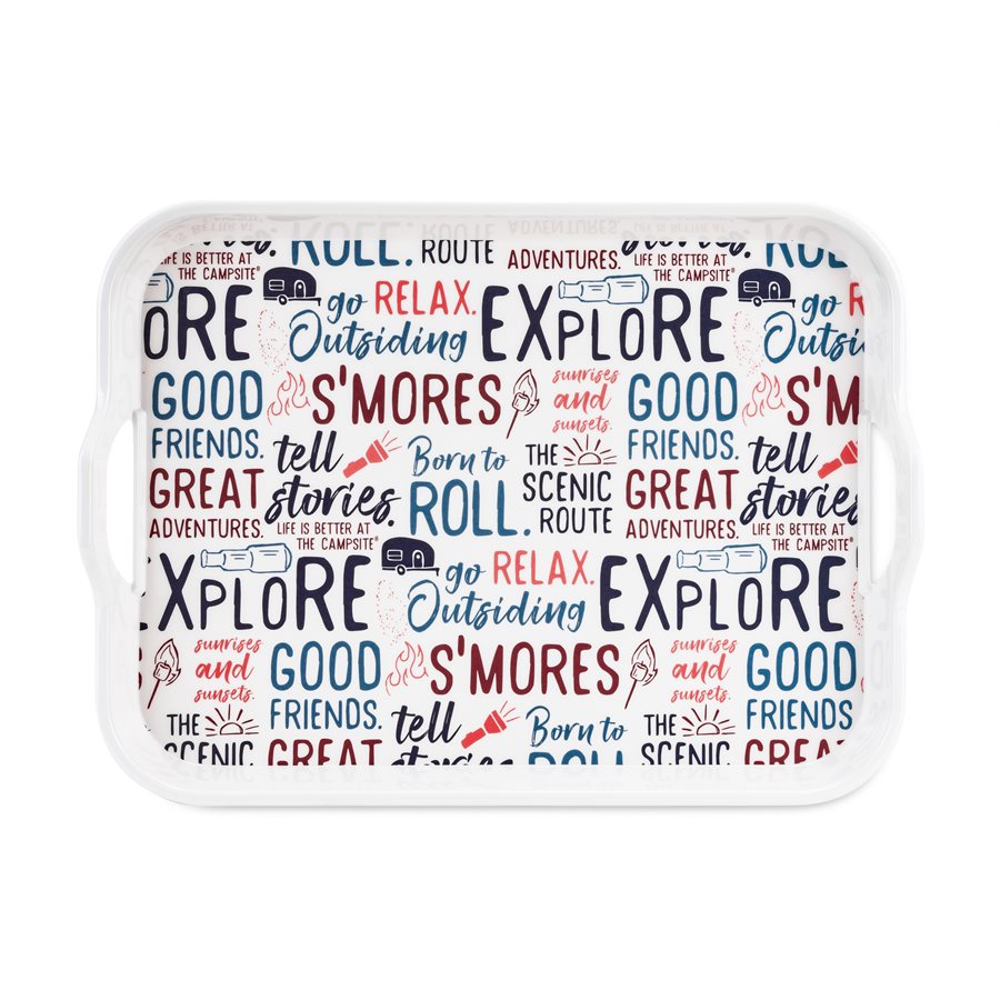 Camco XXX Melamine Tray, Graffiti Design 53486