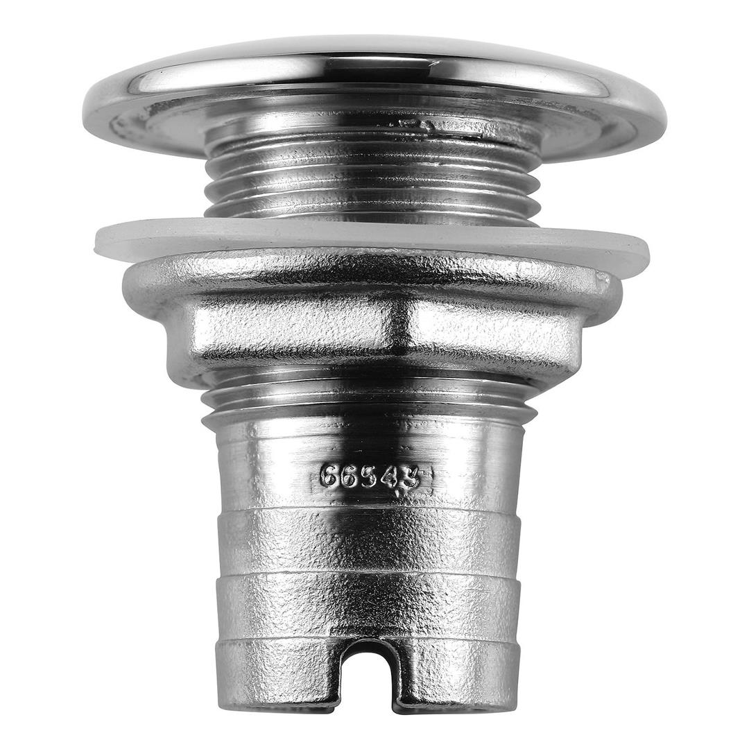 Attwood Thru Hull Stainless Steel 1-1/8" For Hose, Short 665433