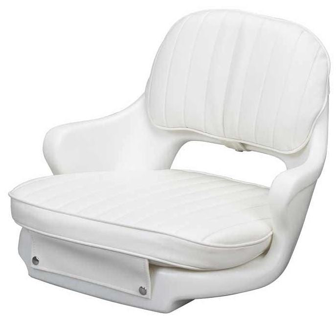 Moeller Standard Seat With Molded Arms, Cushion Set and Mounting Plate - White ST2000HD