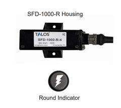 Talos TAL1509 SFD1000R Black Round Flush Mount Lightning Detector with 20ft Cable