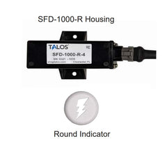 Talos TAL1523 SFD1000R White Round Flush Mount Lightning Detector with 3ft Cable