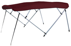 Carver A(8SQ)4893UB-08 8'L 4-Bow SQ Tube Pontoon Bimini Top Kit - 48"H, Fits 96"-102" W, Burgundy