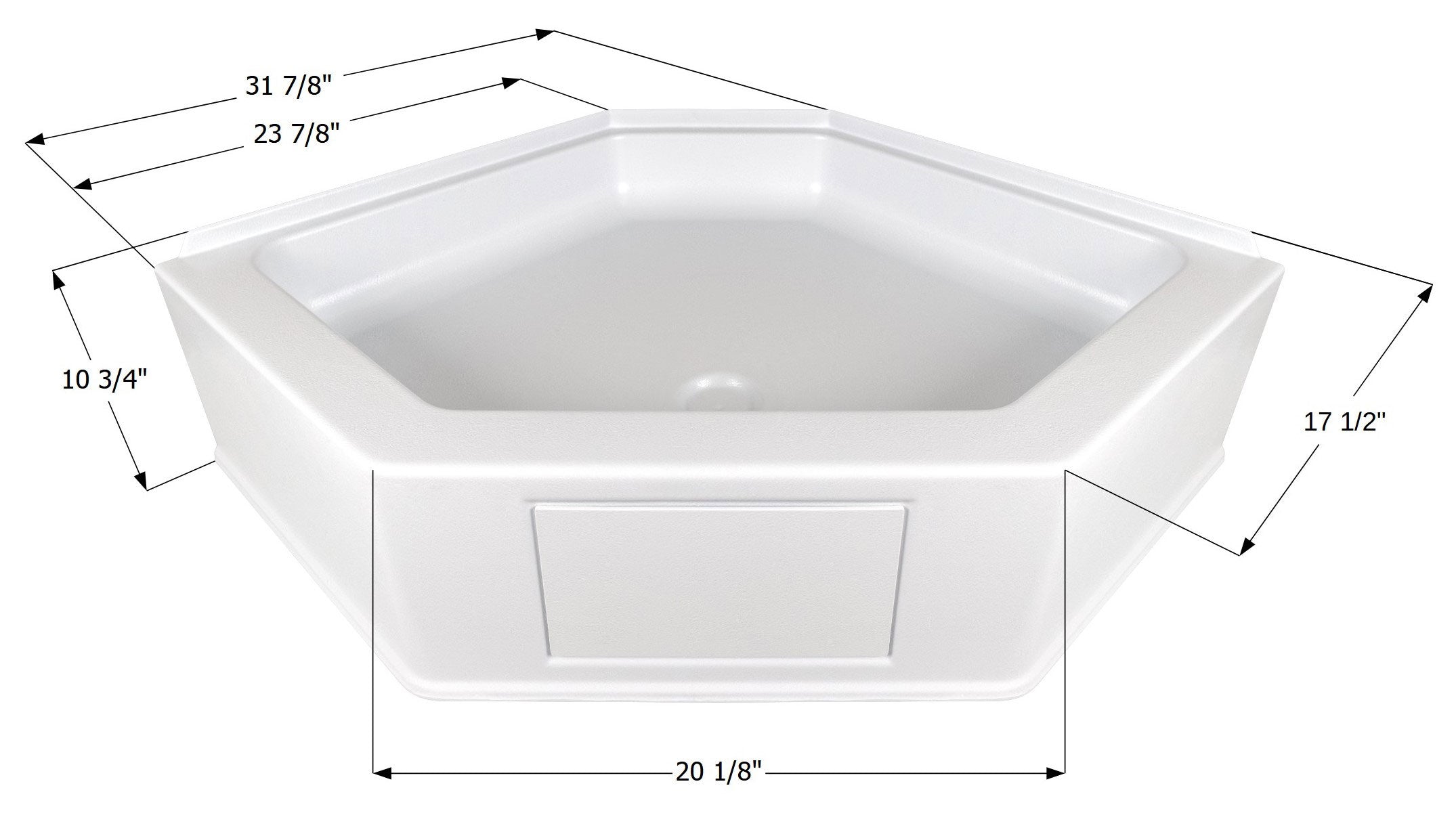 Icon 15232 Shower Pan Assembly NSB3232-PW