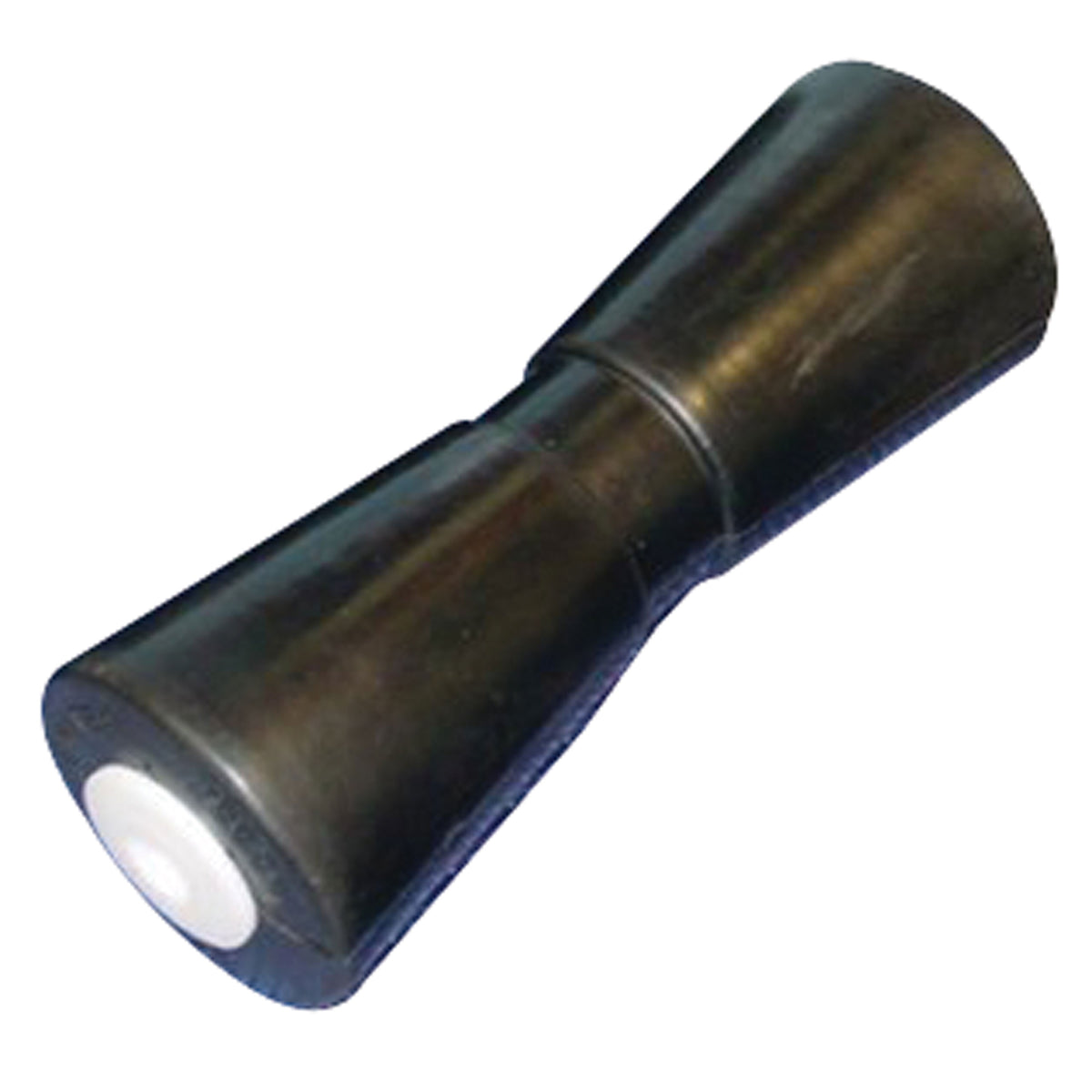 C.H. Yates 10000 Black Rubber Heavy Duty 'V' Keel Roller - 10 in. x 0.625 in.