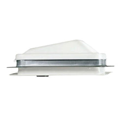 Ventline V2119-601-00 Ventadome V2119 Series Radius Corner Powered Ventilator 12V DC - White Lid, Polar White Screen