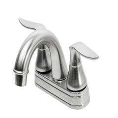 Dura Faucet DF-PL620LH-SN Elegant Arc Spout RV Lavatory Faucet - Brushed Satin Nickel