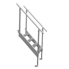 Extreme Max 3005.3843 Universal Mount Aluminum Dock Stair - 4-Step