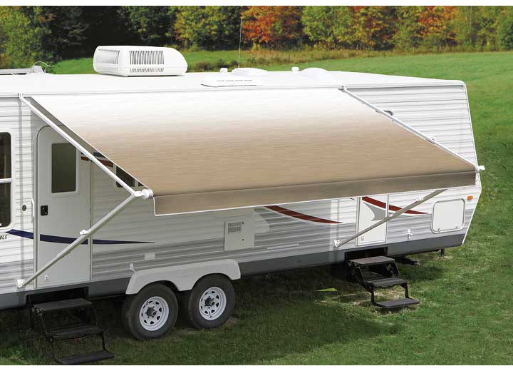 CAREFREE OF COLORADO EA156B00 FIESTA 15'L X 8'EXT. CAMEL FADE VINYL MANUAL PATIO AWNING