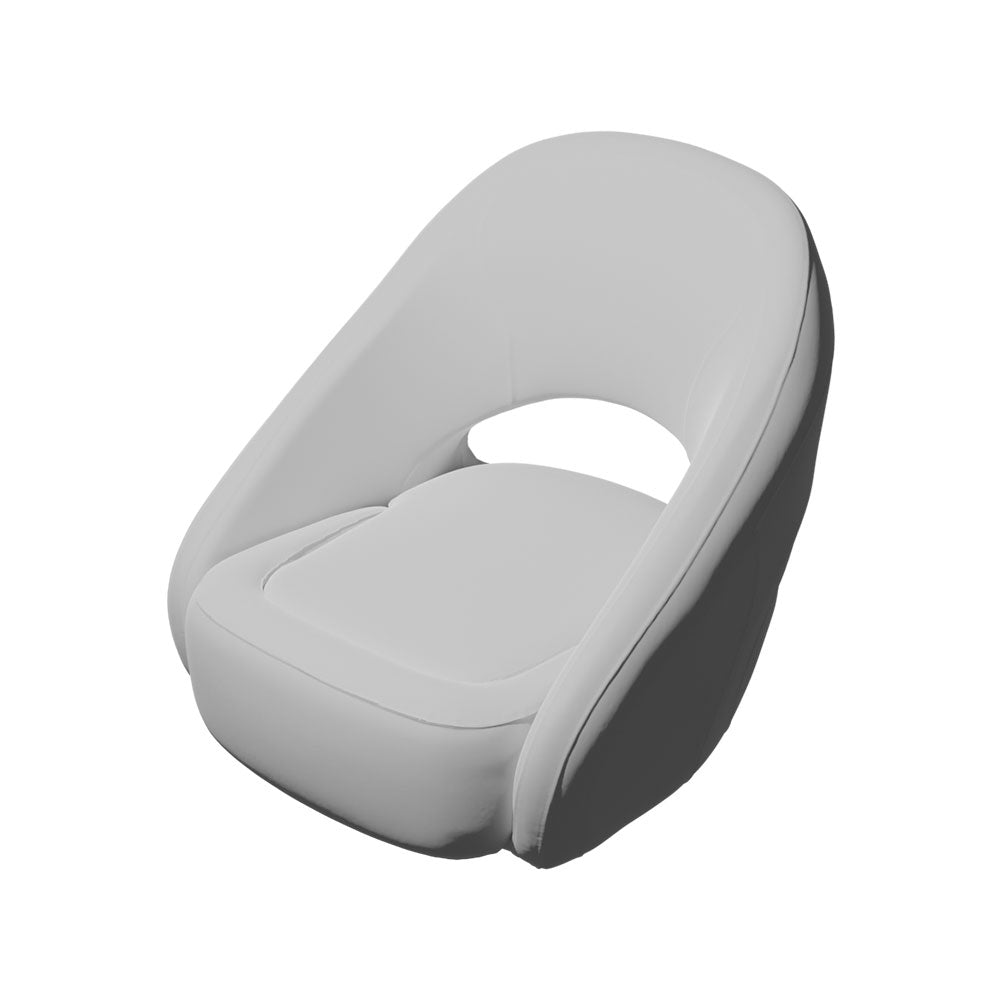 TACO Marine BA2-25WHT Caladesi Smooth Bucket Seat - White