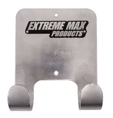 Extreme Max 5001.6074 Aluminum Whisk/Angle Broom Hanger Holder for Enclosed Trailer Shop Garage Storage - Silver