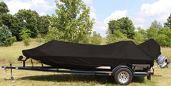 Carver 77218S-02 Styled-to-Fit Boat Cover for Wide Bass Style Boats - 18'6" , Black