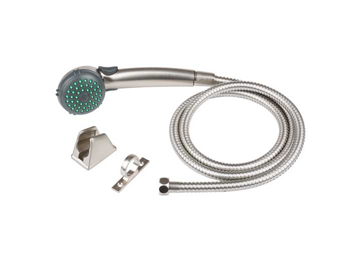 DURA FAUCET DF-SA400K-SN RV SINGLE FUNCTION SHOWER WAND & HOSE KIT BRUSHED SATIN NICKEL