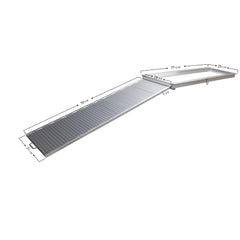 Extreme Max 3005.3849 Heavy-Duty Aluminum Pontoon Boat Ramp - 70" x 21", 600 lbs. Capacity