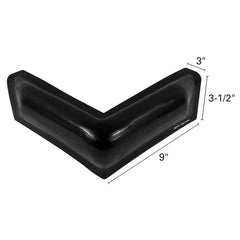 Extreme Max 3006.7745 BoatTector Vinyl 90 Degree Dock Corner Bumper - Black