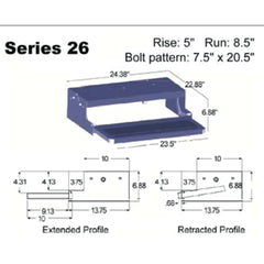 Lippert 3711363 Kwikee Series 26 Single RV Step