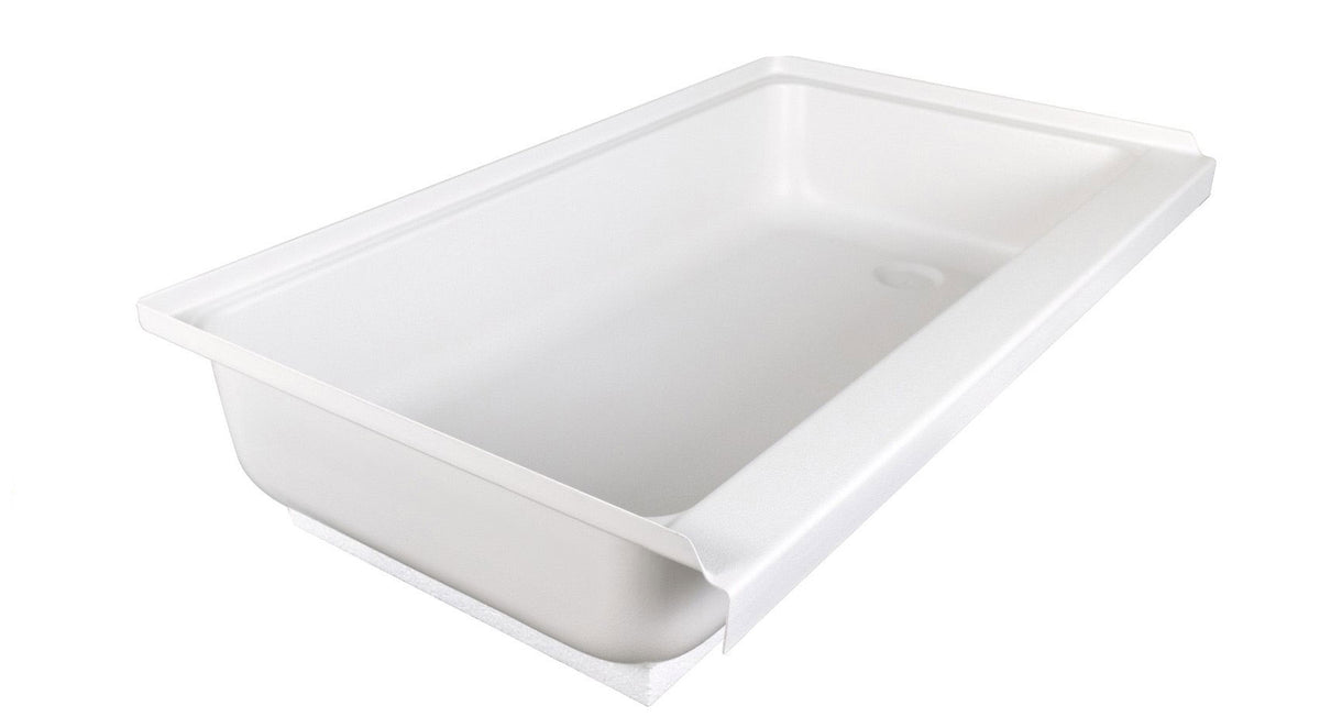 Icon 15445 Shower Pan Assembly SP2440-PW, Right Hand Drain, Deep