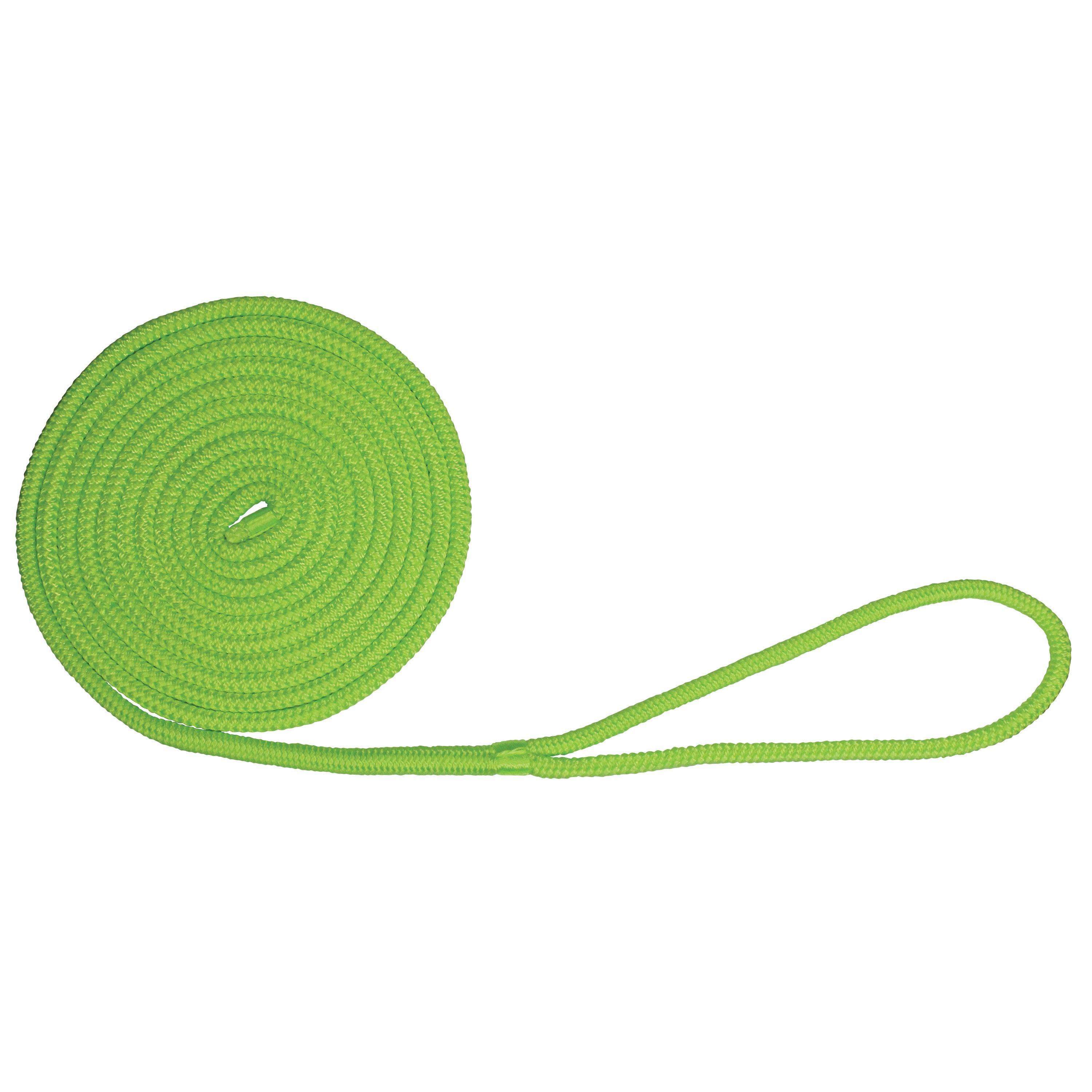 Extreme Max 3006.2445 BoatTector Double Braid Nylon Dock Line - 1/2" x 15', Neon Green