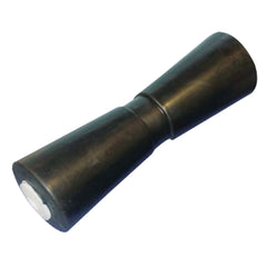 C.H. Yates 12000 Black Rubber Heavy Duty 'V' Keel Roller - 12 in. x 0.625 in.