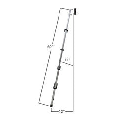 Quick Products QP-LA-460S RV Bunk Ladder - 60", Silver