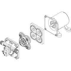 Shurflo 94-800-04 Model 4008 Repair Parts - Complete Pump Head, 55 PSI