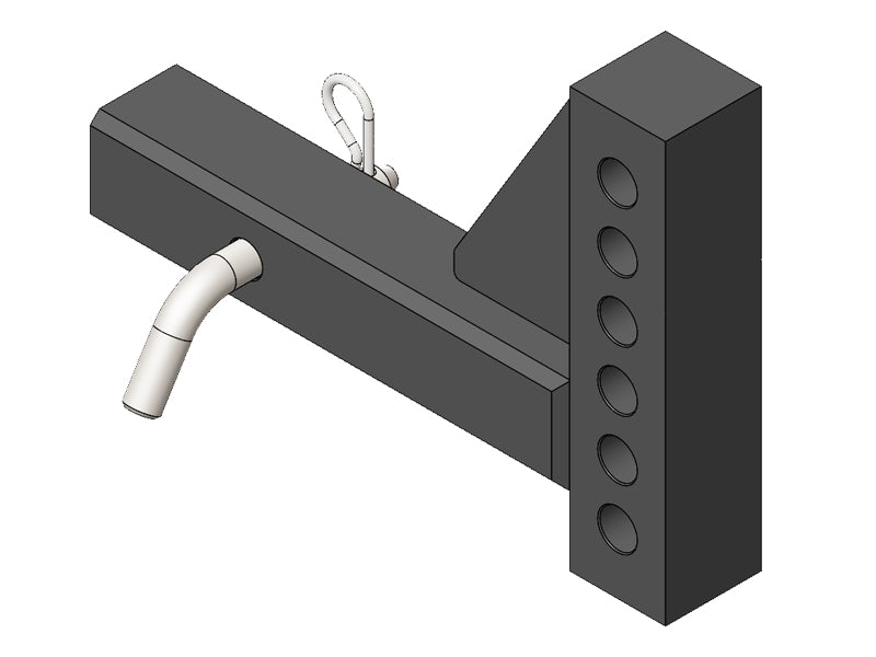 Blue Ox BXW4066 6-Hole Shank with Pin and Clip 2-Point Hitch