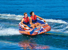 WOW Watersports 21-1000 Champion 2-Person Towable - Orange/Blue