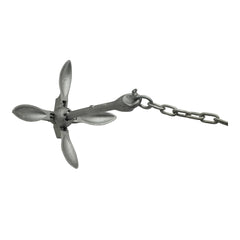 Extreme Max 3006.6785 BoatTector Complete All-in-One Deluxe Grapnel Anchor Kit for Small Boats, Kayaks, PWC, Jet Ski, Paddle Boards - Includes 3.5 lbs. Anchor, Rope, Anchor Chain, Shackles, Float, and Storage Bag