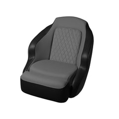 TACO Marine BA1-25GRY-BLK Anclote Diamond Bucket Seat - Gray and Black