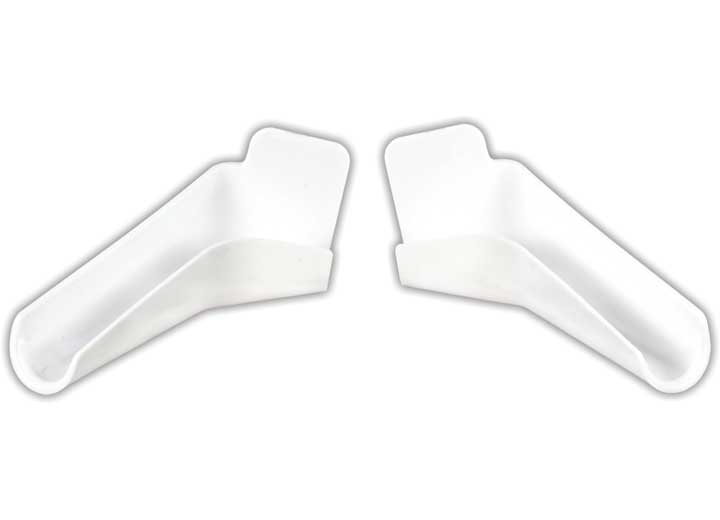 JR PRODUCTS 655-FLEX-PW-A FLEXIBLE EXTENDED RAIN GUTTER SPOUTS POLAR WHITE