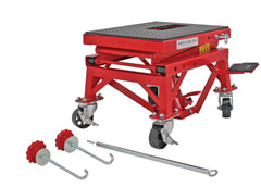 Extreme Max 5001.5083 Ultra-Stabile Hydraulic Motorcycle Lift Table with Foot Pad Lift Function - Raises Bikes from 13.25" to 34", 300 lbs. Weight Capacity