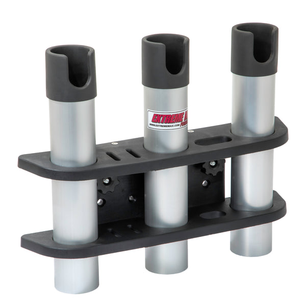 Extreme Max 3005.5606 3-Rod Holder for 45Â° Lund Sport Track Systems