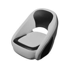 TACO Marine BA2-25WHT-BLK Caladesi Smooth Bucket Seat - White and Black