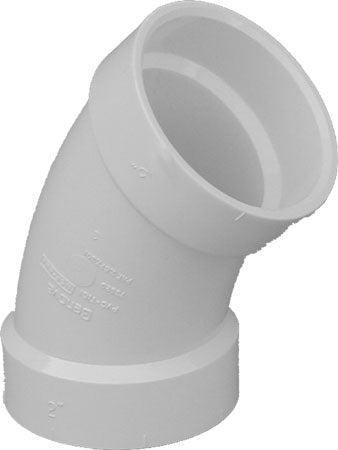 LaSalle Bristol 672403 Elbow Street 3X45 PVC SCH 40