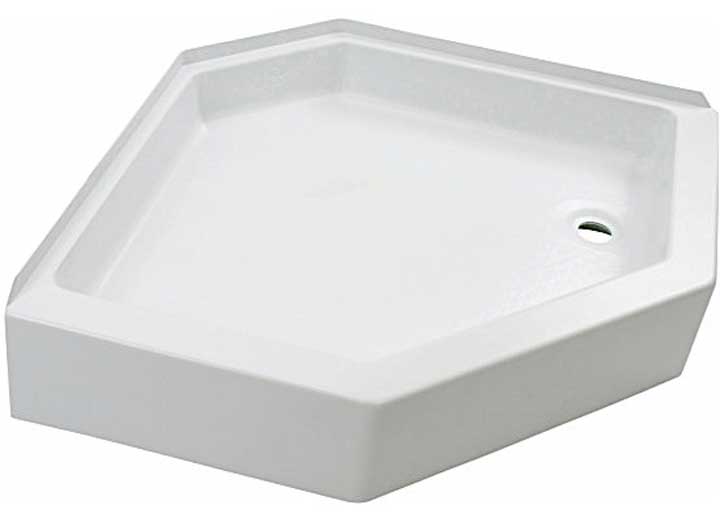 LIPPERT 210383 24IN X 46IN SHOWER PAN; RIGHT DRAIN WHITE