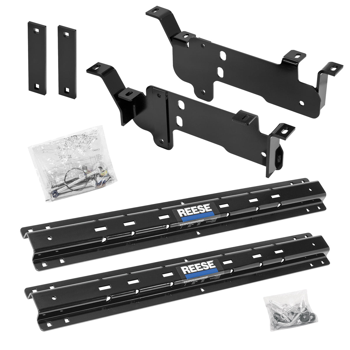 Reese 56010-53 Outboard Fifth Wheel Trailer Hitch Bracket Install Kit for 2013-2020 RAM 3500 Trucks