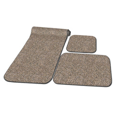 Prest-O-Fit 5-0263 Decorian 3-Piece RV Rug Set - Peppercorn