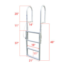 Extreme Max 3005.3461 Sliding Dock Ladder - 4-Step