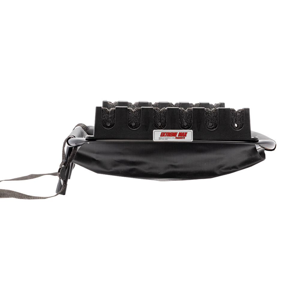 Extreme Max 3006.8641 Fishing Rod Basket with 6-Rod Holder for Inflatable Boats, Pontoons and Tubes