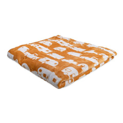 Camco 53441 "Life is Better at the Campsite" Plush Fleece Blanket - Queen Size, Autumn Gold