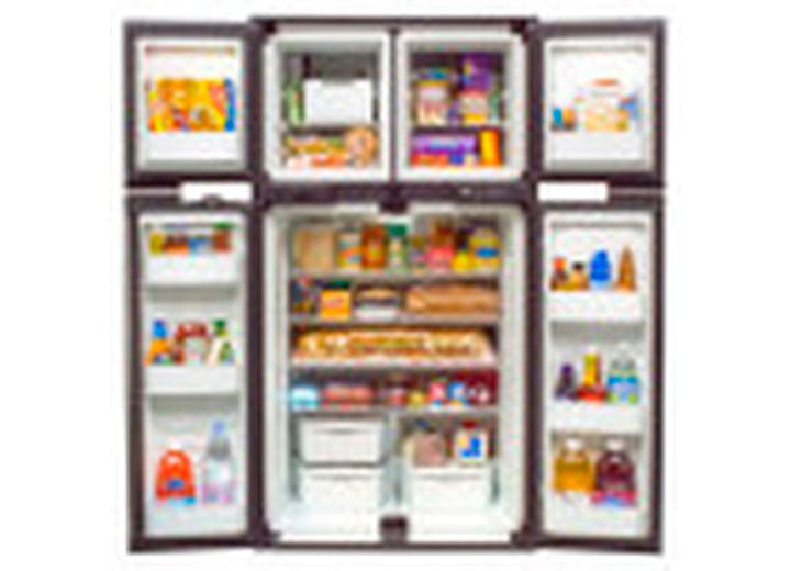 NORCOLD 1210IM 2WAY REFRIGERATOR W/ICE MAKER4DOOR SIDE BY SIDE 12 CUBIC FT STORAGE