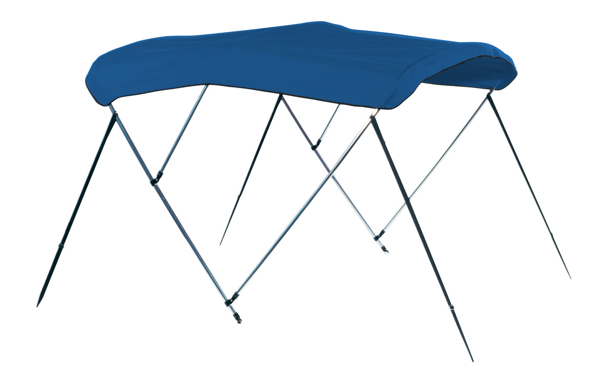 Carver S5487UB-04 6'L 3-Bow Round Tube Bimini Top Kit - 54"H, Fits 85"-90" W, Pacific Blue Mist