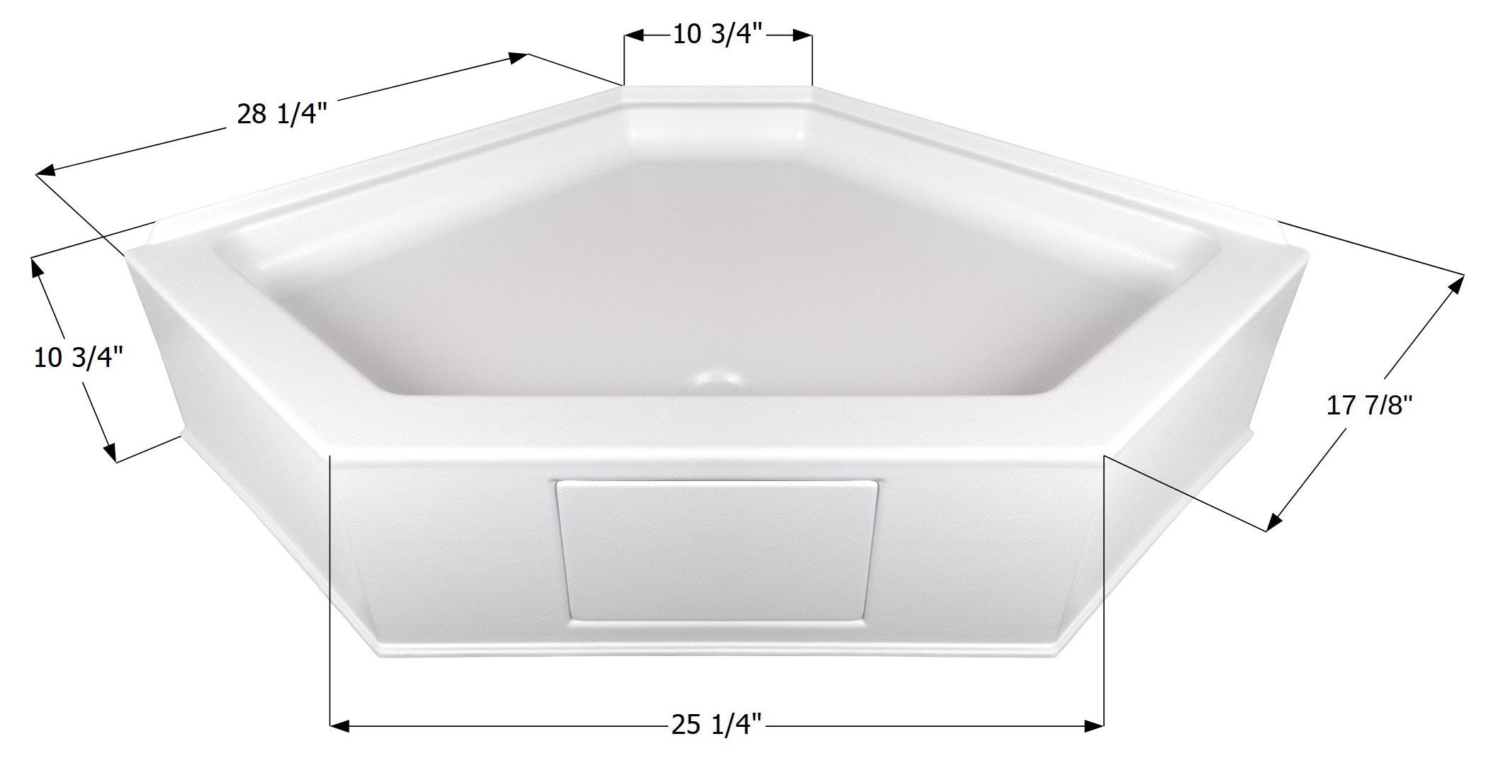 Icon 15234 Shower Pan Assembly NSB3636-PW