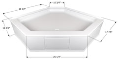 Icon 15234 Shower Pan Assembly NSB3636-PW