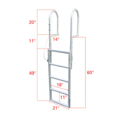 Extreme Max 3005.3464 Sliding Dock Ladder - 5-Step