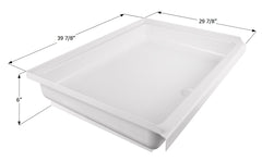 Icon 15585 Shower Pan Assembly SP3040-PW, Center Drain