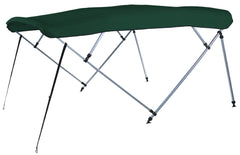 Carver A(8SQ)4893UB-15 8'L 4-Bow SQ Tube Pontoon Bimini Top Kit - 48"H, Fits 96"-102" W, Forest Green