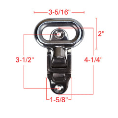 Extreme Max 5001.5787 Folding Trailer Step - 2" x 3-1/8"