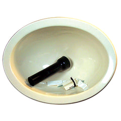 LaSalle Bristol 16156PPA Oval ABS Lavatory Sink Kit - 10" x 13", Ivory