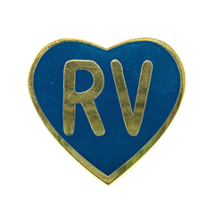 Camco 53263 "Life is Better at the Campsite" Enamel Pin - Navy RV Heart